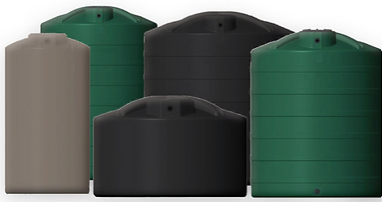 We install polymer rainwater tanks for rainwater harvesting in Texas Hill Country