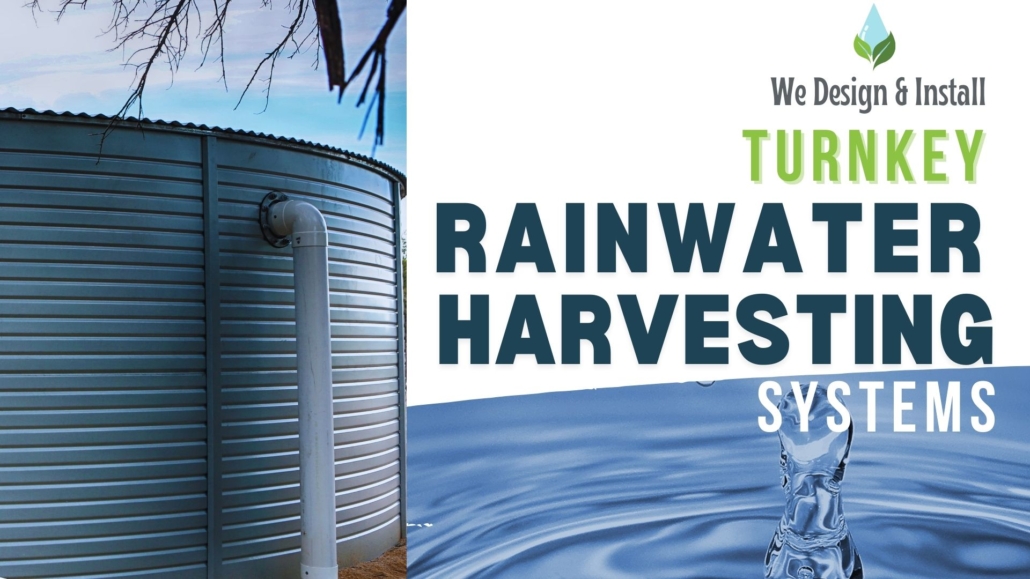 Texas Land Authority rainwater harvesting tank and collection system