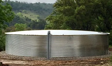 Texas Land Authority rainwater collection tanks near San Antonio